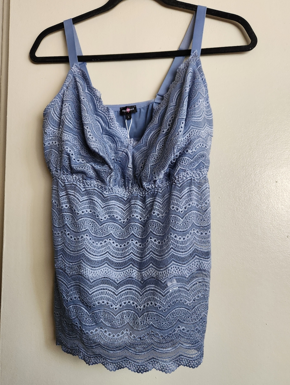 NWT Cosabella Ceylon Curvy Cami Size Large Blue Diamond